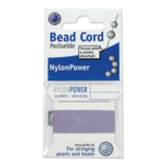 Bead cord, nylon fűzőszál, 0,8mm-es, korall