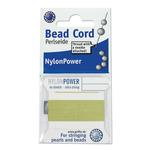 Bead cord, nylon fűzőszál, 0,98mm-es, jádezöld