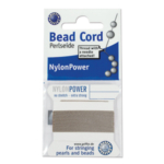 Bead cord, nylon fűzőszál, 0,98mm-es, szürke